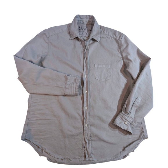 Frank & Eileen Eileen Cotton Button Down Shirt – Women's Medium Woven in Italy - Picture 2 of 13